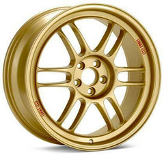 Enkei RPF1 / 17x8 / 5x114.3 / 45mm Offset / 73mm Bore Gold Wheel.