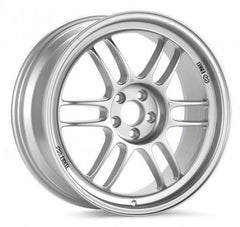 Enkei RPF1 / 17x9.5 / 5x114.3 / 38mm Offset / 73mm Bore Silver Wheel.