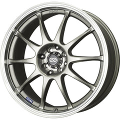 Enkei J10 5x100/5x114.3 16” Wheels in Silver with a Machined Lip.