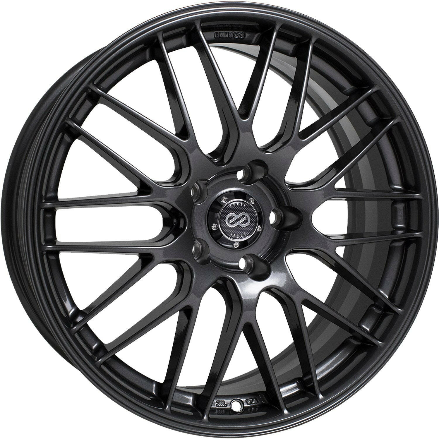 Enkei EKM3 5x114.3 18” Wheels in Gunmetal Gray.