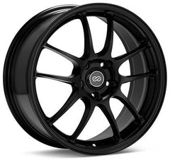 PF01 17x9 5x114.3 48mm Offset 75mm Bore Diameter Matte Black Wheel by Enkei.