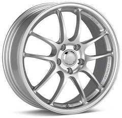 PF01A 18x8 5x114.3 Bolt Pattern 40mm Offset 75 Bore Dia Silver Wheel by Enkei.
