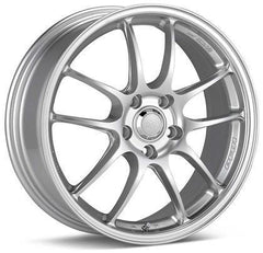 PF01A 18x8 5x114.3 Bolt Pattern 40mm Offset 75 Bore Dia Silver Wheel by Enkei.