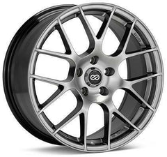 Raijin 18x9.5 35mm Inset 5x114.3 Bolt Pattern Hyper Silver Wheel by Enkei.