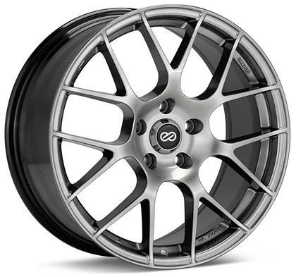 Raijin 19x8 40mm Inset 5x114.3 Bolt Pattern 72.6 Bore Dia Hyper Silver Wheel by Enkei.