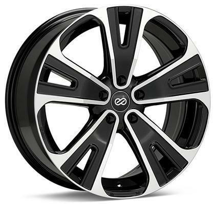 Universal SVX Truck & SUV 18x8 40mm Offset 5x114.3 Bolt 72.6mm Bore Black Machined Wheel by Enkei.