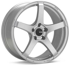 Kojin 17x8 35mm Inset 5x114.3 Bolt Pattern 72.6mm Bore Dia Matte Silver Wheel by Enkei.