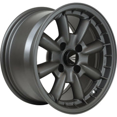 Enkei Compe 5x114.3 16” Wheels in Gunmetal Gray.