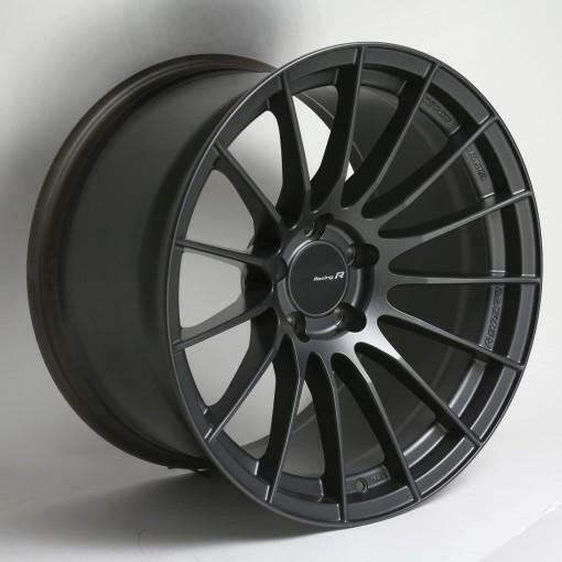 Enkei RS05-RR / 18x10.5 / 15mm Offset / 5x114.3 Bolt Pattern / 75.0 Bore Matte Gunmetal Wheel.