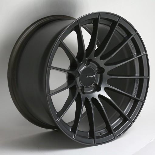 Enkei RS05-RR / 18x10.5 / 15mm Offset / 5x114.3 Bolt Pattern / 75.0 Bore Matte Gunmetal Wheel.