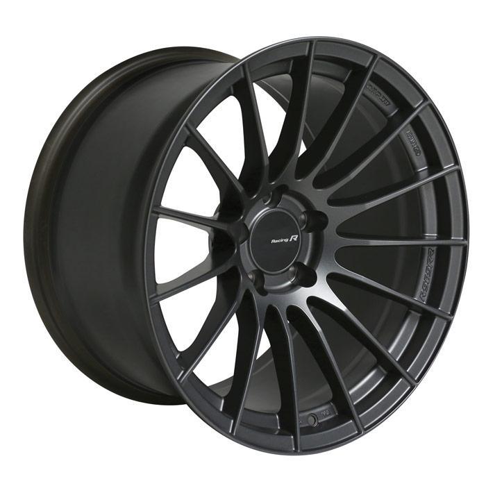 Enkei RS05-RR / 18x10.5 / 22mm Offset / 5x114.3 Bolt Pattern / 75.0 Bore Matte Gunmetal Wheel.