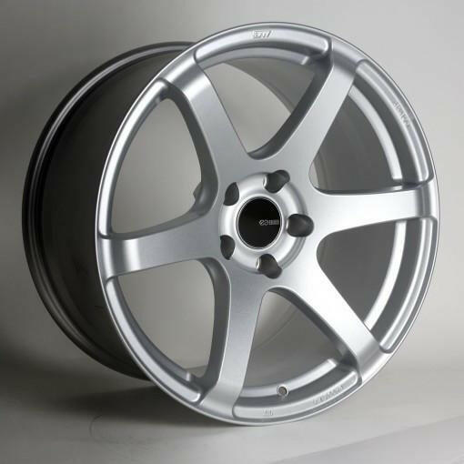 T6S 17x9 35mm Offset 5x114.3 Bolt Pattern 72.6 Bore Matte Silver Wheel by Enkei.