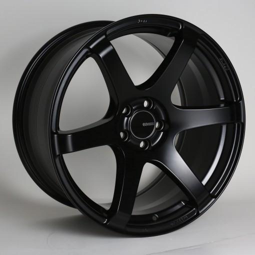 T6S 17x9 45mm Offset 5x114.3 Bolt Pattern 72.6 Bore Matte Black Wheel by Enkei.
