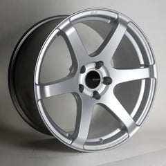 T6S 17x9 45mm Offset 5x114.3 Bolt Pattern 72.6 Bore Matte Silver Wheel by Enkei.