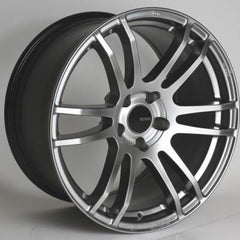 TSP6 18x9.5 15mm Offset 5x114.3 Bolt Pattern 72.6 Bore Hyper Silver Wheel by Enkei.