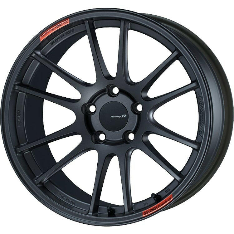 Enkei GTC01RR 5x114.3 18” Wheels in Matte Gunmetal Gray.
