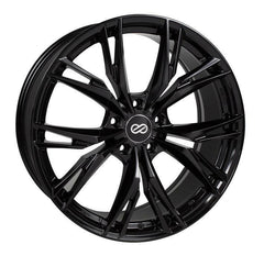Enkei ONX 5x114.3 17x7.5” +45mm Offset Gloss Black Wheels.