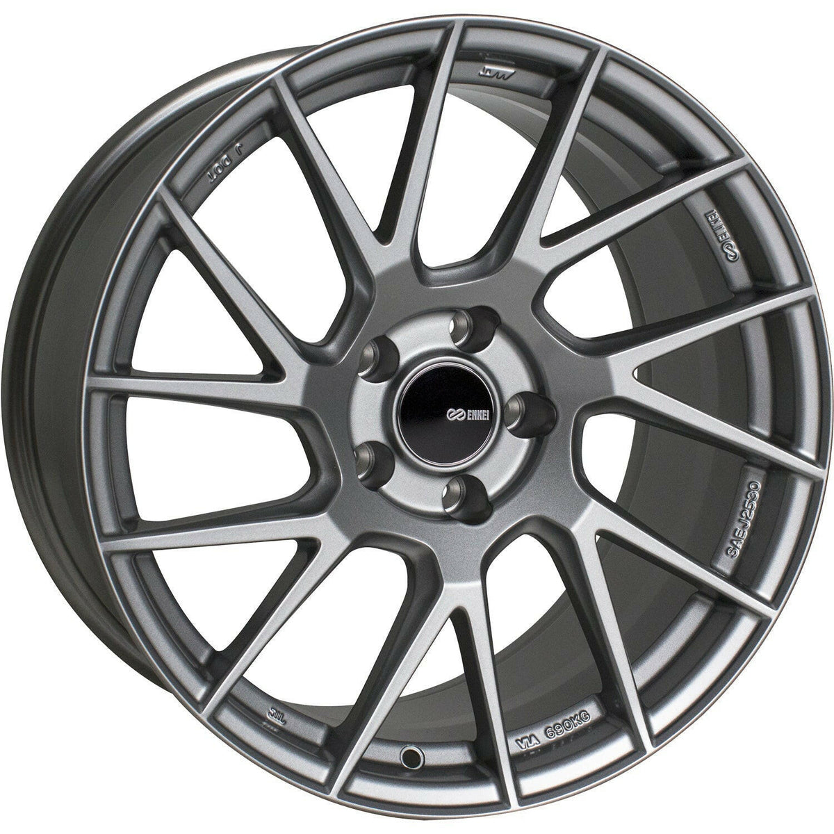 Enkei TM7 5x114.3 17” Wheels in Storm Gray.