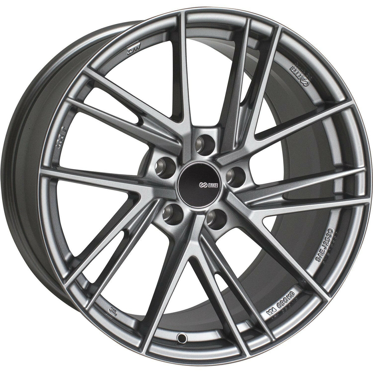 Enkei TD5 5x114.3 17” Wheels in Storm Gray.