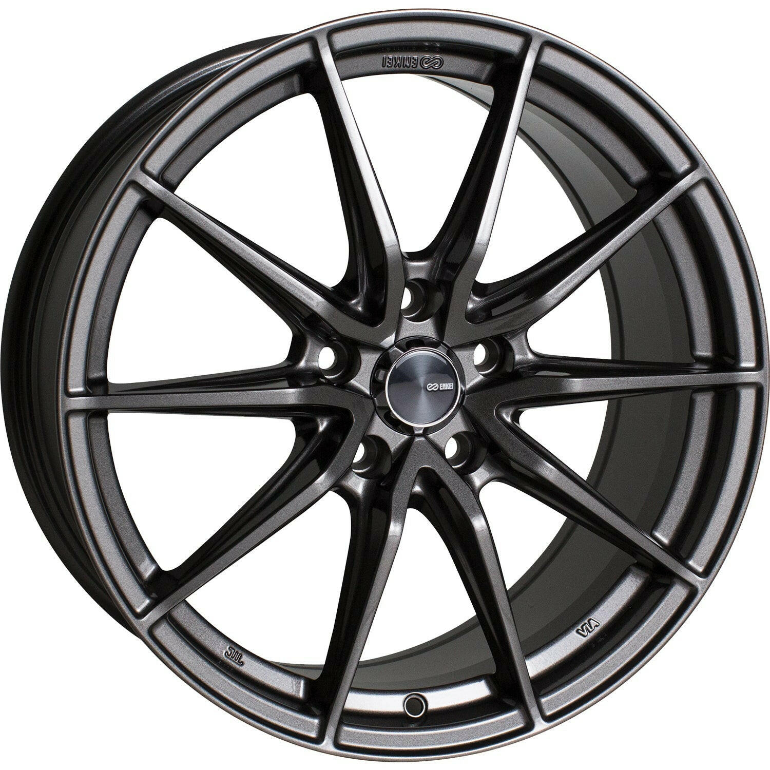 Enkei Draco 5x114.3 16” Wheels in Anthracite Gray.
