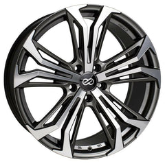 Enkei Vortex 5 5x114.3 17x7.5” +40mm Offset Anthracite Machined Wheels.