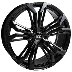 Enkei Vortex 5 5x114.3 18x8.0” +38mm Offset Gloss Black Wheels.