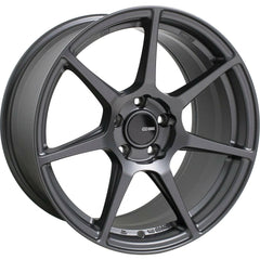 Enkei TFR 5x114.3 18” Wheels in Matte Gunmetal Gray.