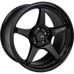 Enkei TS-5 5x114.3 17” Wheels in Gloss Black.