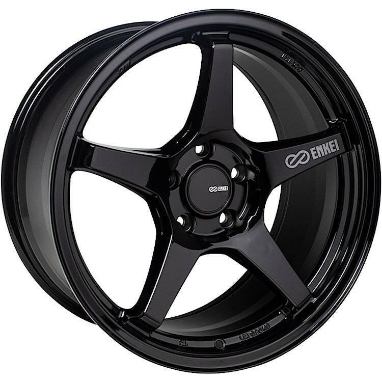Enkei TS-5 5x114.3 18” Wheels in Gloss Black.