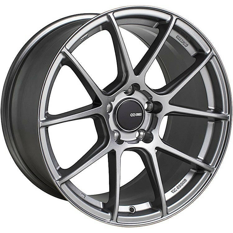 Enkei TSV 5x114.3 17” Wheels in Storm Grey.