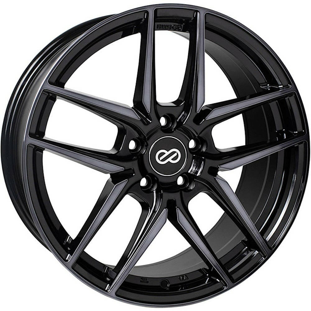 Enkei Icon 5x114.3 18” Wheels in Pearl Black.