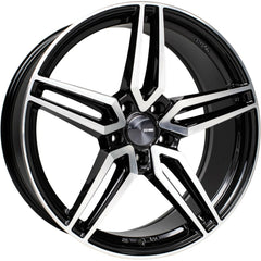 Enkei Victory 5x114.3 20” Wheels in Gloss Black with Machined Spoke Faces.