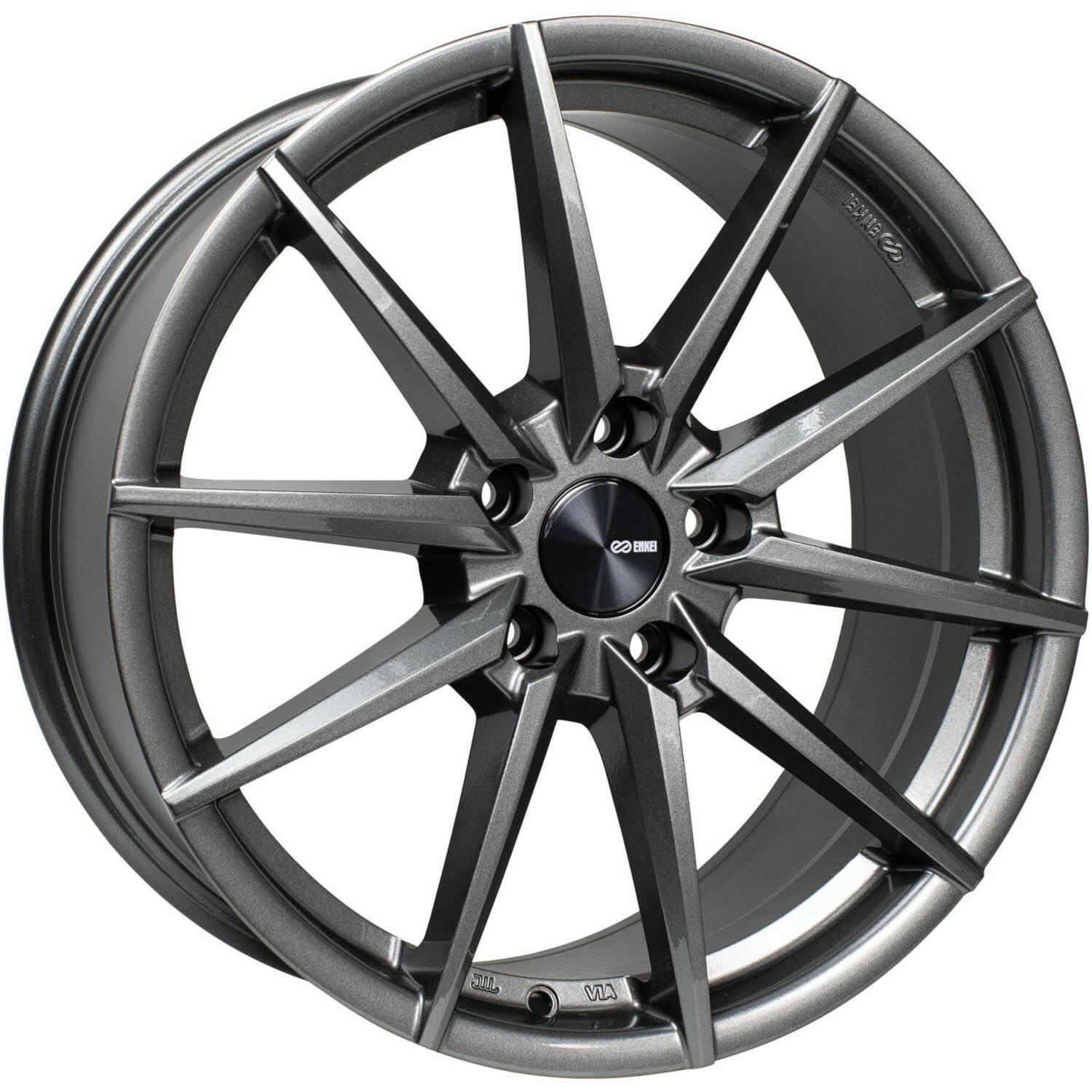 Enkei Hornet 5x114.3 18” Wheels in Anthracite Gray.