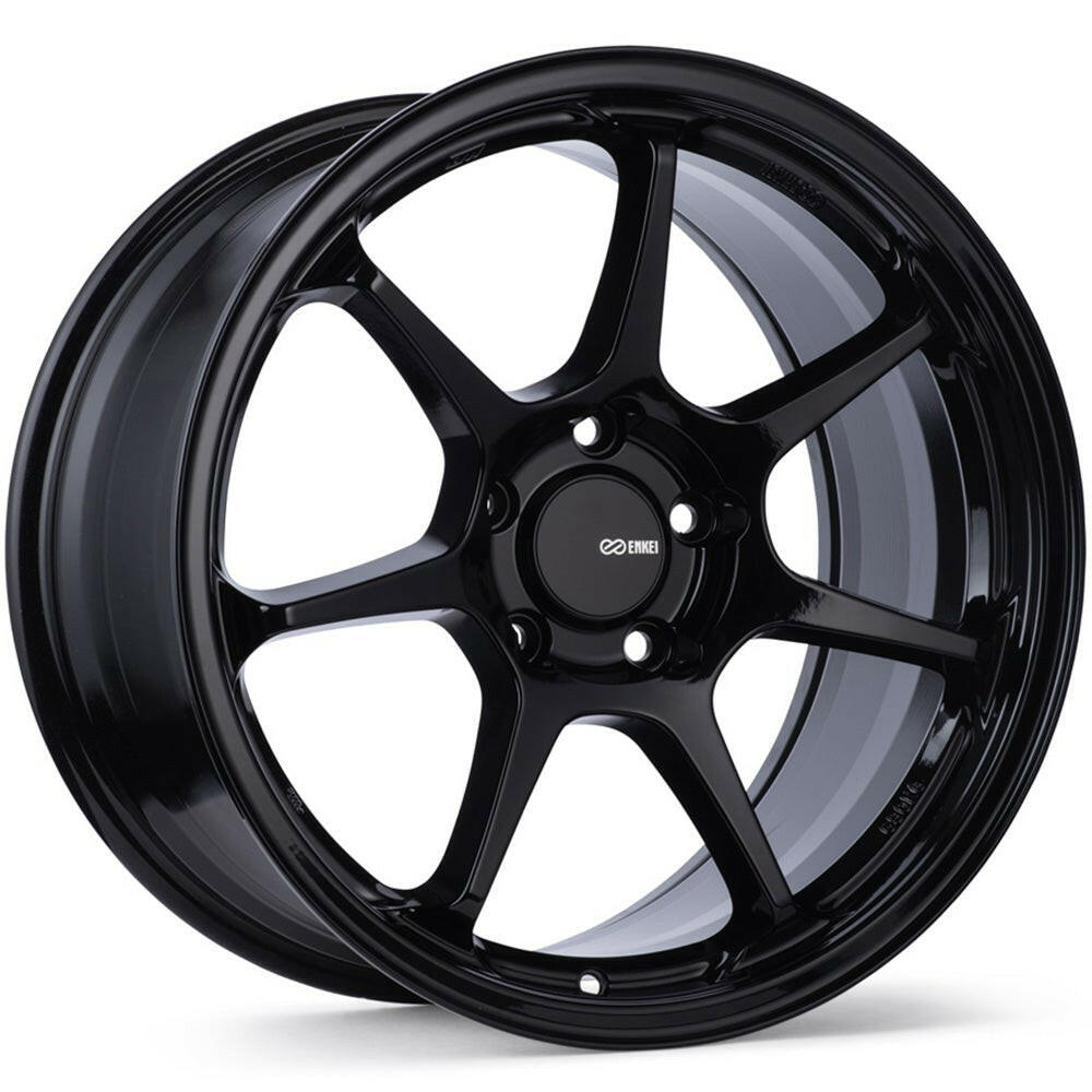 Enkei TS-7 5x114.3 18” Wheels in Gloss Black.