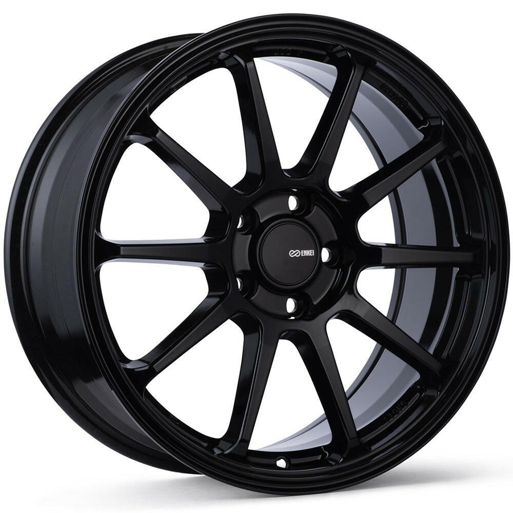 Enkei PX-10 5x114.3 18” Wheels in Gloss Black.