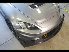 EVS Tuning Yellow Front Tow Hook - 00-09 S2000 w/Voltex Bumper.