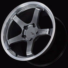 Advan GT Beyond 17x8.0 +35 4-100 Machining & Hyper Platinum Black Wheel