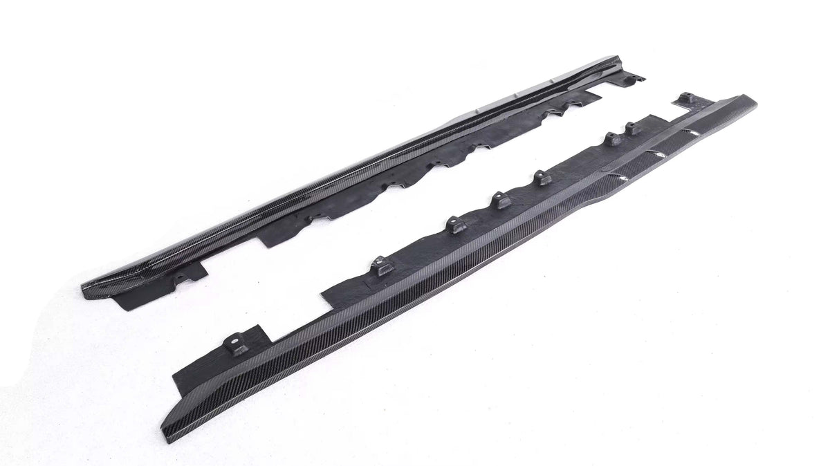Carbon Fiber TCI Side Skirt extension Set  - Toyota Supra A90.