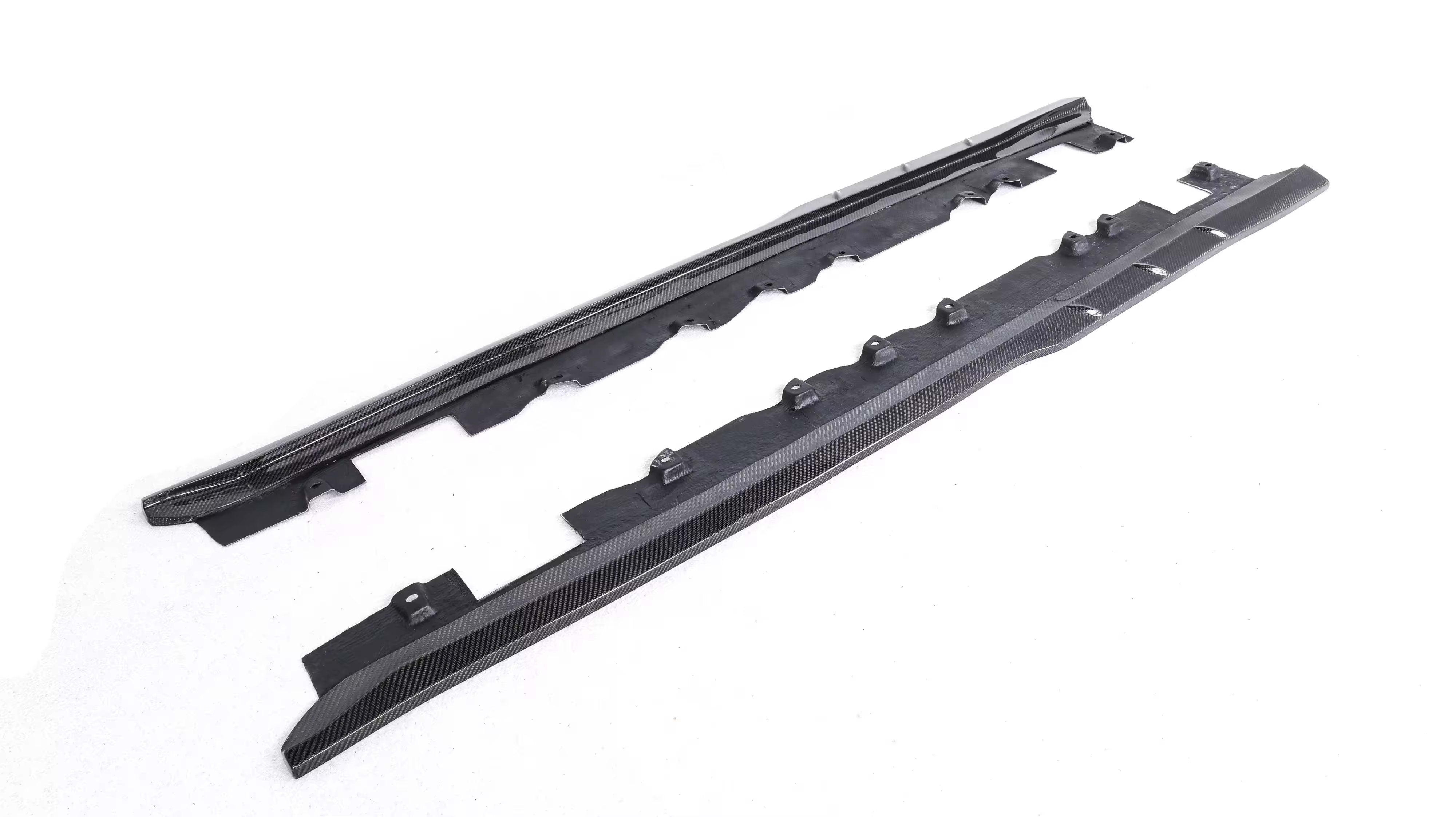 Carbon Fiber TCI Side Skirt extension Set  - Toyota Supra A90.