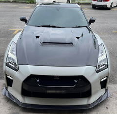 VRS Style Carbon Fiber Hood Bonnet - Nissan R35 GTR.