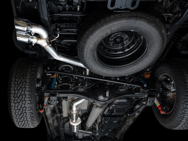 AWE Exhaust for 4th Gen Toyota Tacoma Dual Chrome Silver Tips