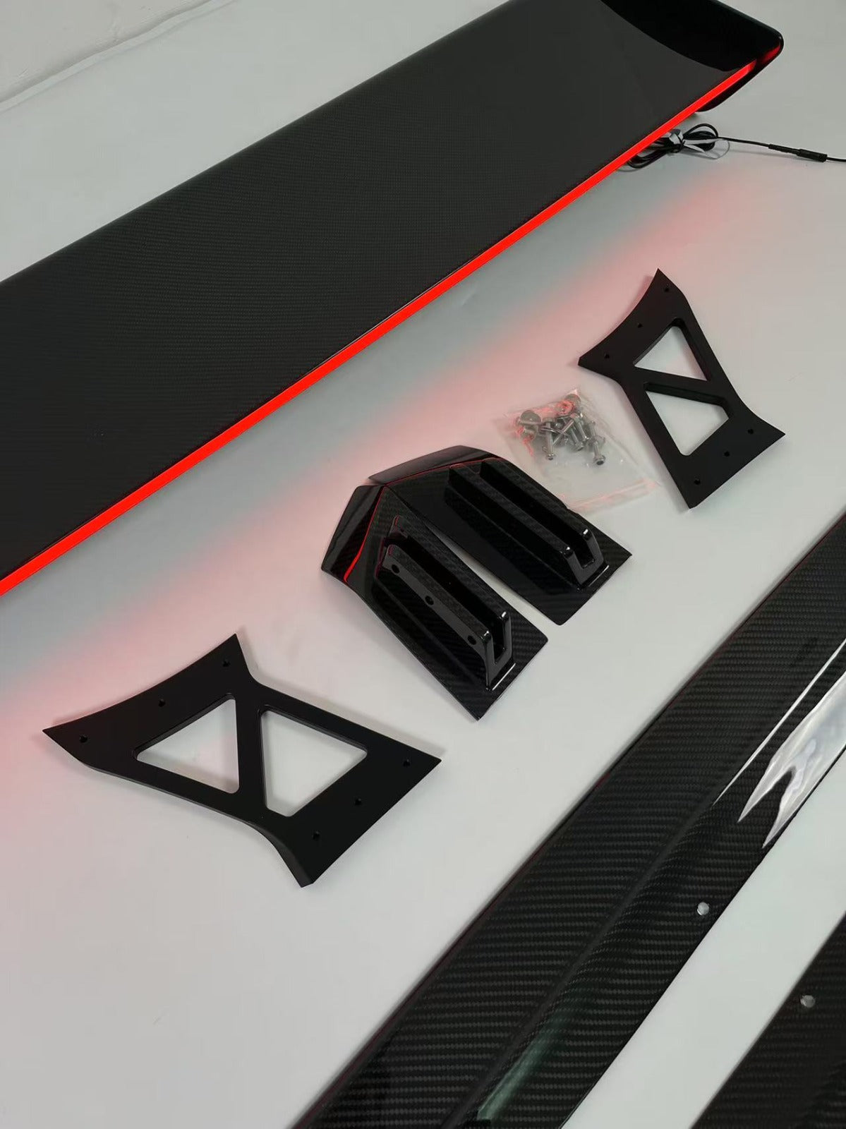 Prepreg Carbon Fiber Wing w/ LED - BMW G80 M3 / G82 M4 / G87 M2.