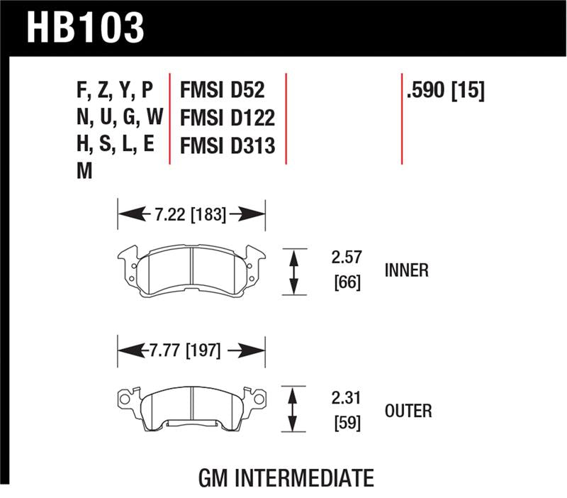 Hawk HPS Street Brake Pads