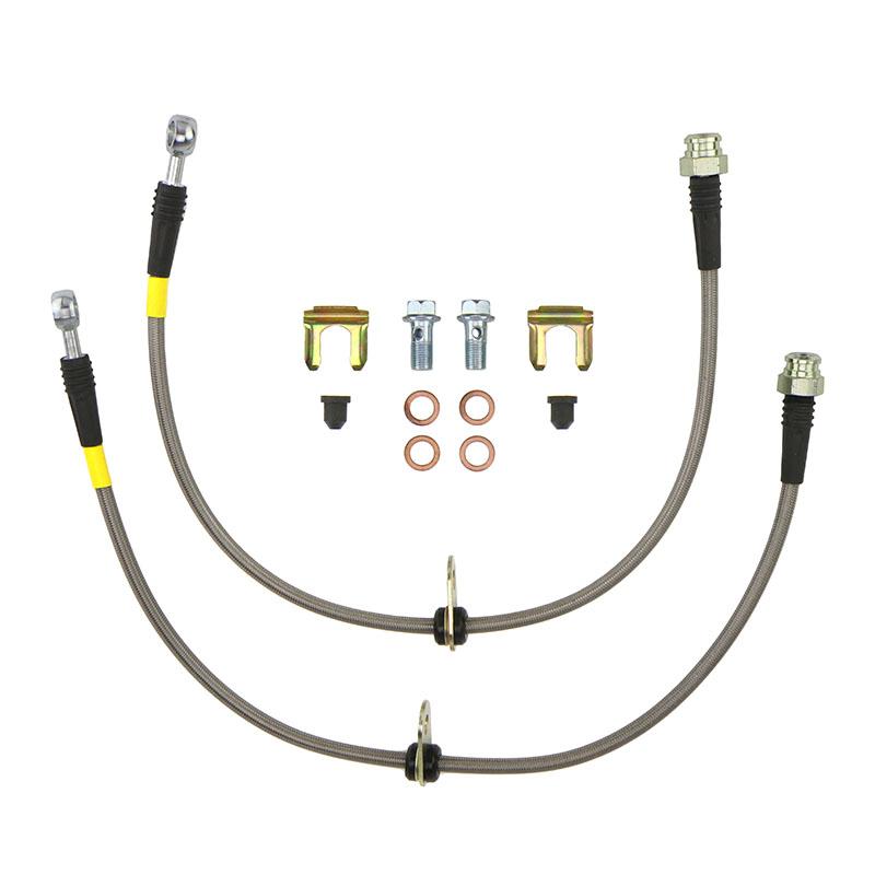 FactionFab Rear Stainless Steel Brake Lines | 2008-2017 Subaru WRX STI and 2013-2021 Subaru BRZ/Scion FR-S/Toyota 86 (1.10092.1)
