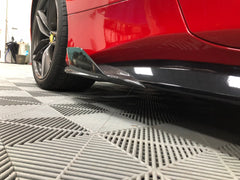 Carbon Fiber Corner Side Skirt winglet - Ferrari 488.