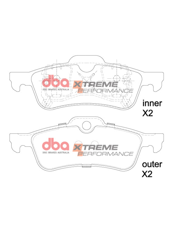 DBA 01-14 Mini Cooper (R50/R56) XP Performance Rear Brake Pads