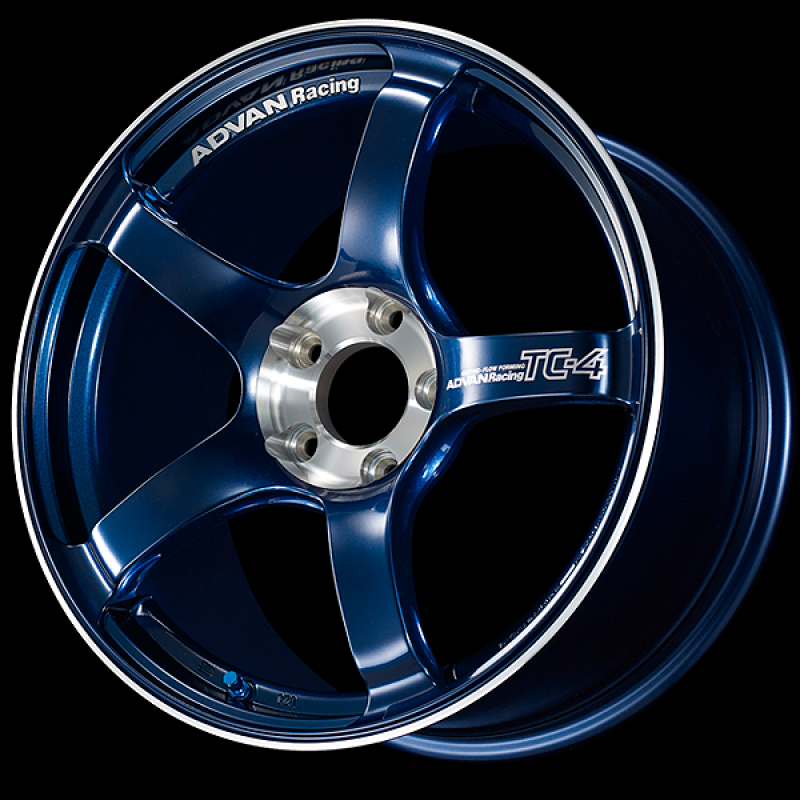 Advan TC-4 SE 16x7.0 / +42 Offset / 4x100 / 63mm Bore / Racing Indigo Blue and Diamond Cut
