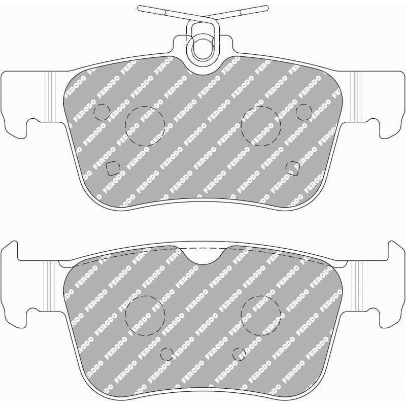 Ferodo DS1.11 Rear Brake Pads | 2017-2021 Honda Civic Type-R (FCP5086W).
