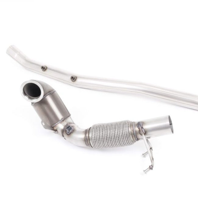 Milltek Large Bore Downpipe with Hi-Flow Sports Cat for 8V.2 Audi S3 Quattro / 2016+ SEAT / 2016+ Volkswagen