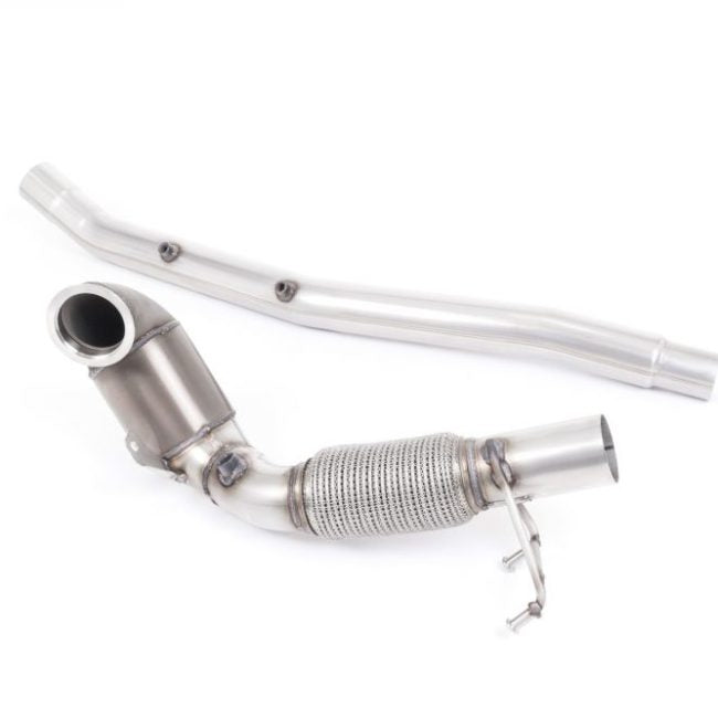 Milltek Large Bore Downpipe with Hi-Flow Sports Cat for 8V.2 Audi S3 Quattro / 2016+ SEAT / 2016+ Volkswagen